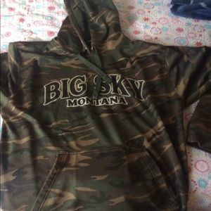 Large camo hoodie